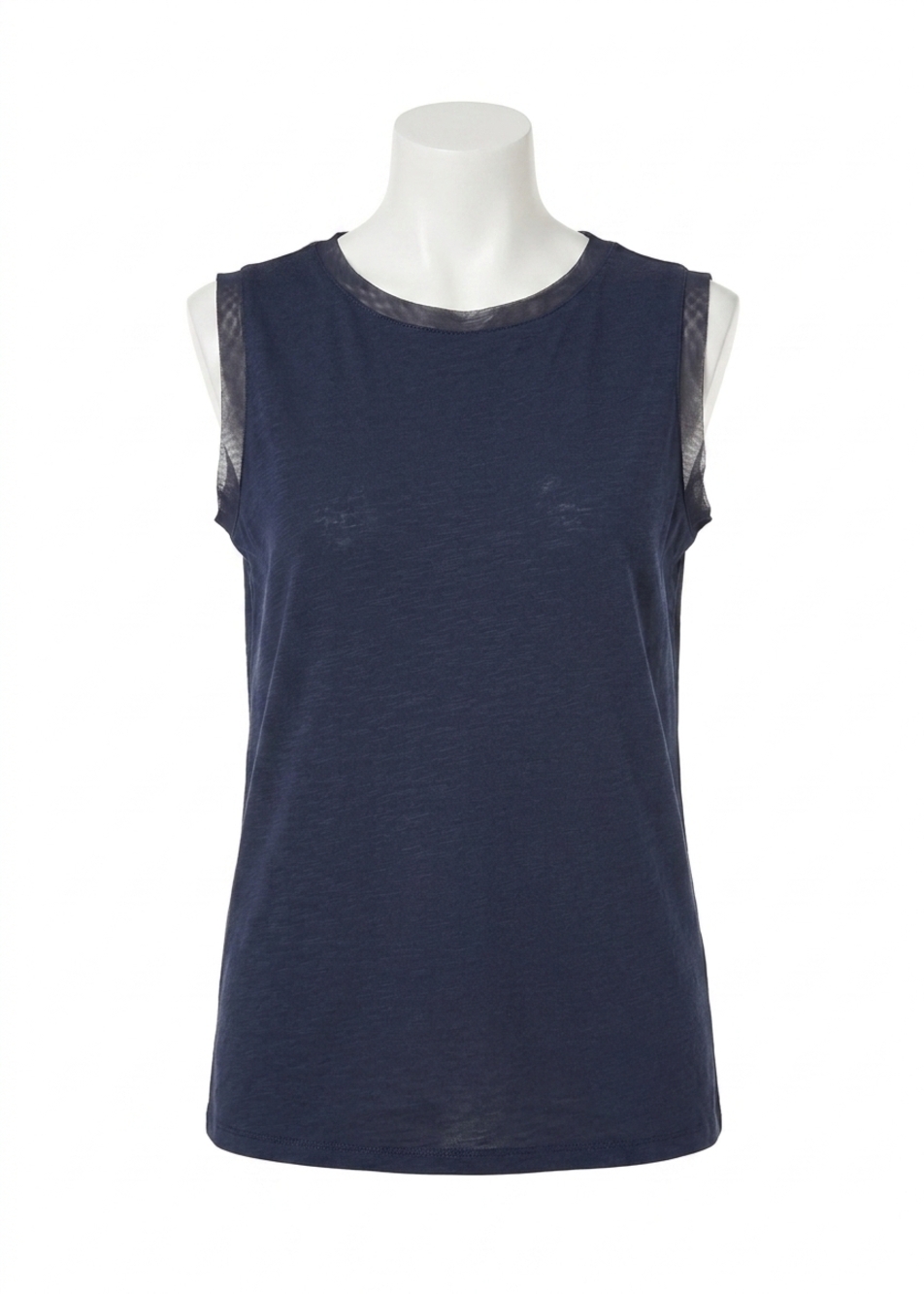 NEW FDJ boat neck camisole in navy